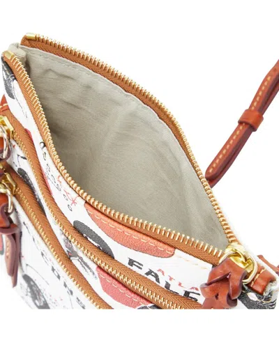 Dooney & Bourke Women's Atlanta Falcons Triple-zip Crossbody Bag