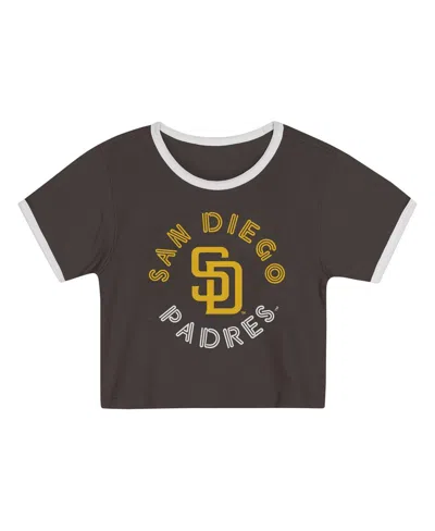 Outerstuff Toddler 2-piece Brown San Diego Padres Double Run T-shirt And Shorts Set In Black