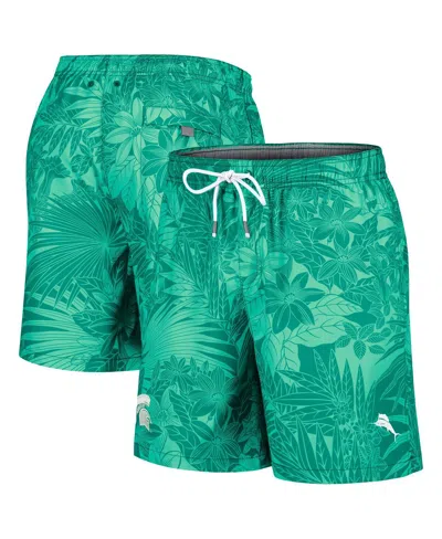 Tommy Bahama Green Michigan State Spartans Santiago Palms Board Shorts In Green