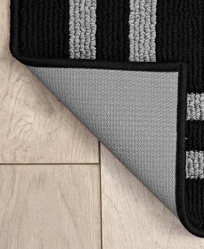 Jean Pierre New York Double Line Border Tufted Runner Rug, 30" X 120"
