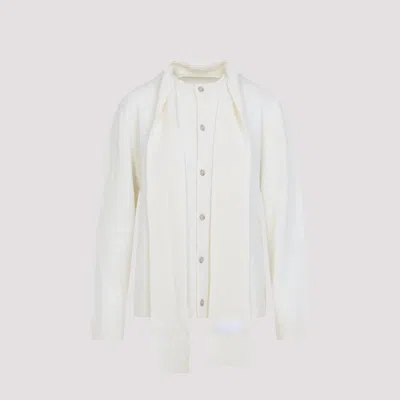 Mm6 Maison Margiela Cardigan White