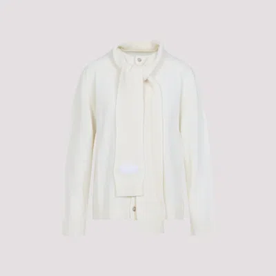 Mm6 Maison Margiela Cardigan White