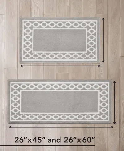 Jean Pierre New York Christine Trellis Border Tufted 2-pc. Runner Set