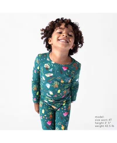 Bellabu Bear Kids Unisex Kids' Mandrakes Potions & Herbs Set Of 2 Piece Pajamas In Green