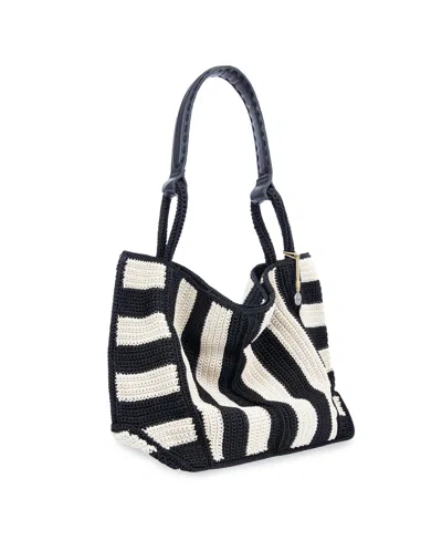 The Sak Los Feliz Crochet Extra-large Tote In Black