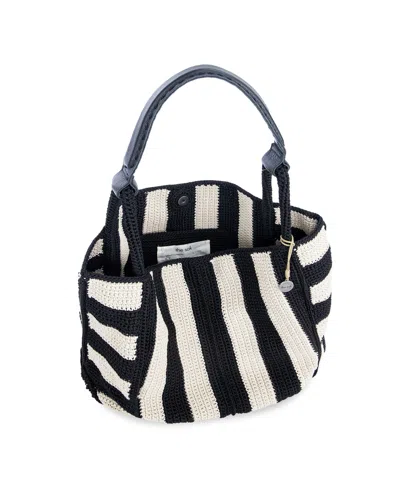The Sak Los Feliz Crochet Extra-large Tote In Black