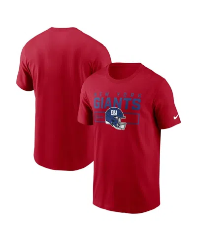 Nike New York Giants Helmet Essential  Men's Nfl T-shirt In Red