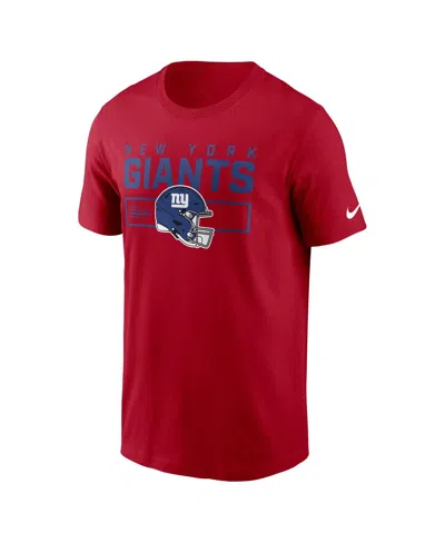 Nike New York Giants Helmet Essential  Men's Nfl T-shirt In Red