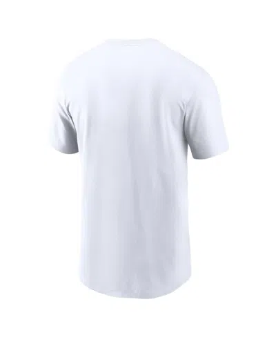 Nike Men's White Michigan State Spartans Campus Logo Swoosh T-shirt In White