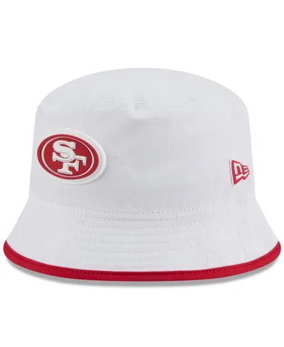 New Era Men's White San Francisco 49ers 2025 Nfl Training Camp Stretch Bucket Hat