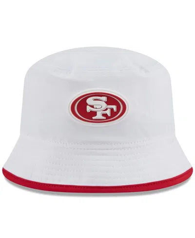 New Era Men's White San Francisco 49ers 2025 Nfl Training Camp Stretch Bucket Hat