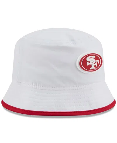 New Era Men's White San Francisco 49ers 2025 Nfl Training Camp Stretch Bucket Hat