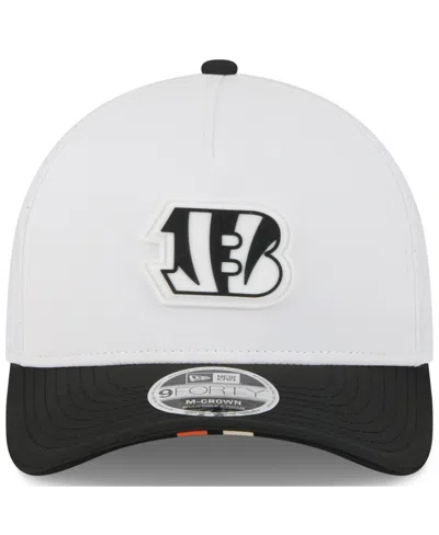 New Era Big Boys And Girls White/black Cincinnati Bengals 2025 Nfl Training Camp A-frame 9forty Adjustable H In White