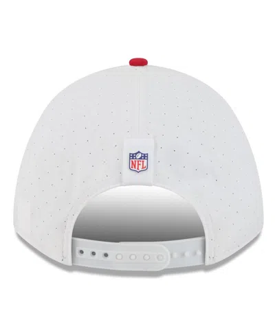 New Era Men's White/red Tampa Bay Buccaneers 2025 Nfl Training Camp A-frame 9forty Adjustable Hat
