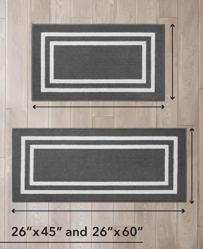 Jean Pierre New York Double Line Border Tufted 2-pc. Runner Rug Set