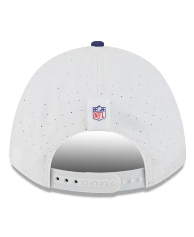 New Era Men's White/navy 2025 Nfl Training Camp A-frame 9forty Adjustable Hat