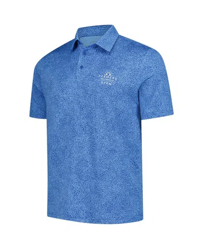 Under Armour Men's Blue 2025 Farmers Insurance Open Playoff 3.0 Eagle Swoop Polo Shirt In Blue