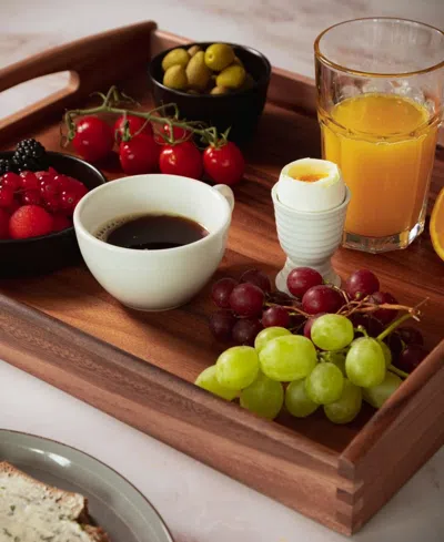 Frieling Rectangle Wood Serving Tray In Brown