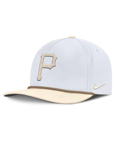 Nike Men's White/cream Pittsburgh Pirates Pro Performance Snapback Hat