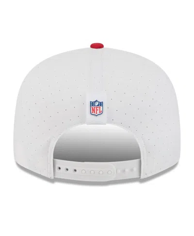 New Era Men's White/scarlet San Francisco 49ers 2025 Nfl Training Camp Split Panel 9fifty Snapback Hat