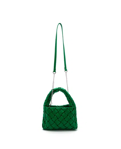 Like Dreams Oriane Quilted Top Handle Crossbody Bag In Green