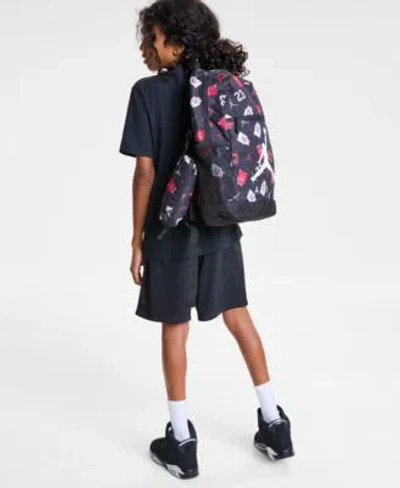 Jordan Big Boys Global Arch Logo Graphic T Shirt Mesh Logo Shorts Air School Backpack Pencil Case Set In Blue