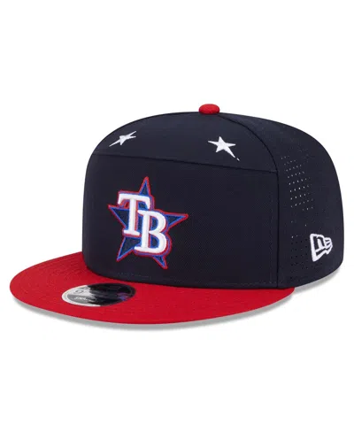 New Era Men's Navy/red Tampa Bay Rays 2025 Mlb All-star Game Workout Side Patch 9fifty Snapback Hat