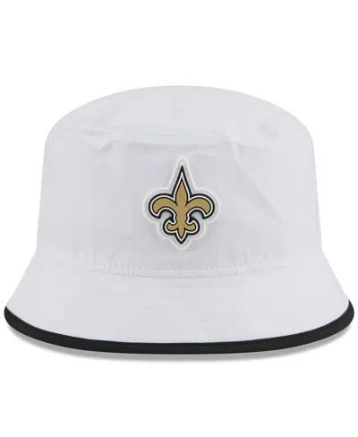 New Era Men's White New Orleans Saints 2025 Nfl Training Camp Stretch Bucket Hat