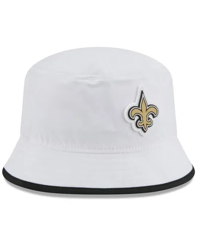 New Era Men's White New Orleans Saints 2025 Nfl Training Camp Stretch Bucket Hat