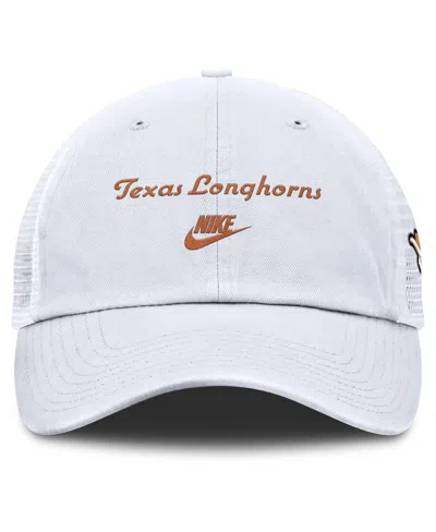 Nike Men's White Texas Longhorns Club Legacy Adjustable Trucker Hat