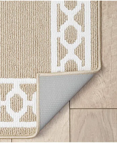 Jean Pierre New York Christine Trellis Border Tufted Runner Rug, 30" X 144"
