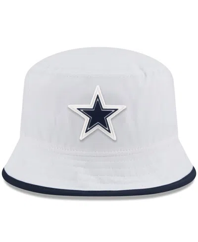 New Era Men's White Dallas Cowboys 2025 Nfl Training Camp Stretch Bucket Hat