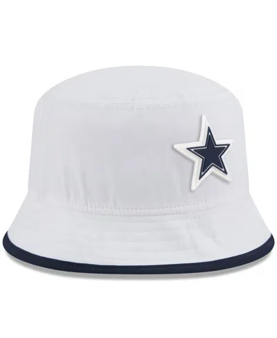 New Era Men's White Dallas Cowboys 2025 Nfl Training Camp Stretch Bucket Hat