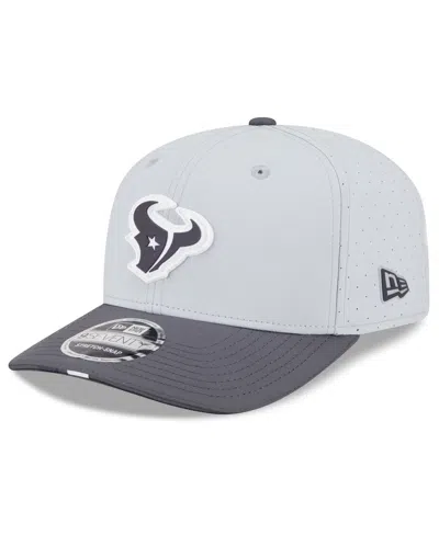 New Era Men's Gray/graphite Houston Texans 2025 Nfl Training Camp 9seventy Adjustable Hat