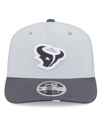 New Era Men's Gray/graphite Houston Texans 2025 Nfl Training Camp 9seventy Adjustable Hat