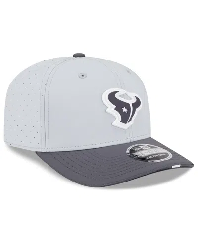 New Era Men's Gray/graphite Houston Texans 2025 Nfl Training Camp 9seventy Adjustable Hat