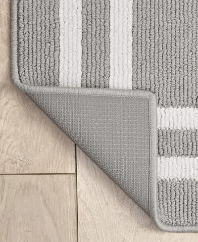 Jean Pierre New York Double Line Border Tufted Runner Rug, 30" X 120"