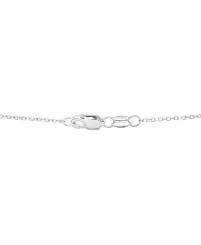 Wrapped In Love Diamond Round & Baguette 18" Pendant Necklace (1 Ct. T.w.) In 14k White Gold, Exclusively At Macy's