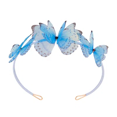 Oanasavu.creations Women's Blue / Gold Hair Crown Headband Hairband Hair Style Jewelry Goddess Accessories