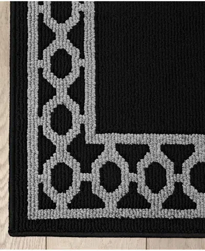 Jean Pierre New York Christine Trellis Border Tufted Runner Rug, 30" X 120"