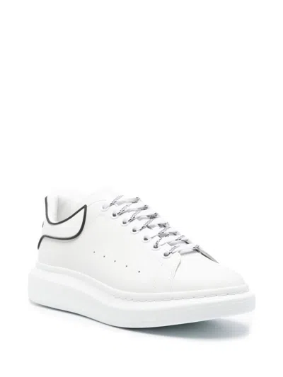 Alexander Mcqueen New Tech Calftpu Heel Counter Chunky Sole Sneaker Wht Blk O