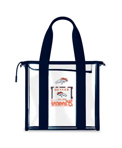 Wear By Erin Andrews Denver Broncos Stadium Tote Bag With Team Color Trim