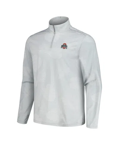Tommy Bahama Men's  Gray Florida State Seminoles Delray Frond Islandzone Half-zip Jacket