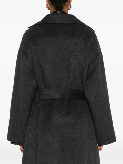 Nanushka Belted Wool Coat