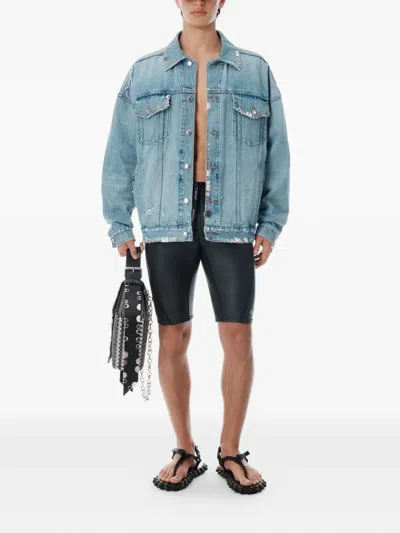 Alexander Wang Denim Jacket In Blue
