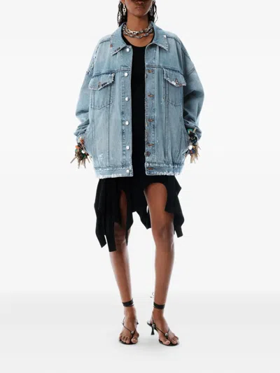 Alexander Wang Denim Jacket In Blue