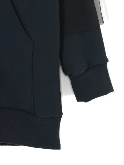 Undercover Tulle-paneled Zip-up Hoodie In Multi
