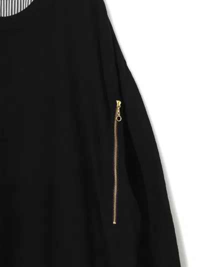 Undercover Zippered-pockets Sweatshirt In Black