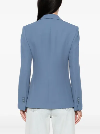 Emporio Armani Single-breasted Blazer Jacket In Blue