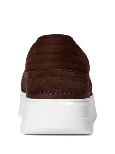 Polo Ralph Lauren Polo Court Sneakers In Brown